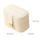 thumbnail image 3 of Kuymtek Mini Joyero Cuero para Pendientes Y Anillos Organizador Exhibición (blanco), 3 of 7