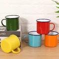 thumbnail image 4 of Enamel Coffee Mugs 350ML Creative  Cup Travel Tea  Milk Enamelware  Home Kitchen Drinkware Christmas Party Gifts (5,350ML), 4 of 7