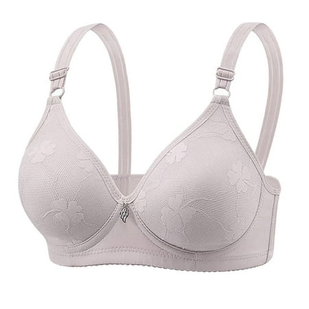 Clearance Bras under $5! Cagogo Sexy Wireless Bra for Women Full Coverage No Underwire Summer Thin Everyday Bras Lift up Plunge Push Up Comfort Bralettes Underoutfit Bra