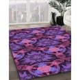 thumbnail image 3 of Ahgly Company Machine Washable Indoor Round Transitional Dark Orchid Purple Area Rugs, 3' Round, 3 of 7