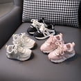 thumbnail image 2 of Girls Casual Lace-Up Sneakers Comfortable Non-Slip Walking Running Shoes, 2 of 4