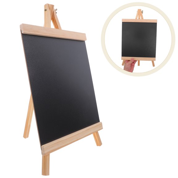 ELAYARD Wooden Chalkboard Menu Display Sign for Restaurants and Cafes, Black, 1 Set - and Stylish