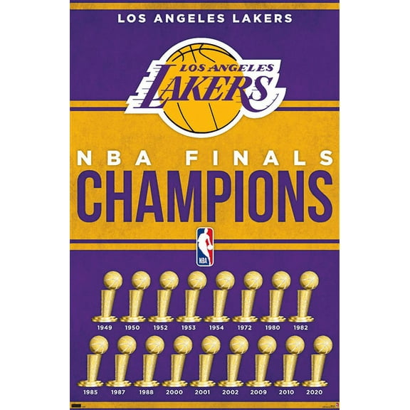 NBA Los Angeles Lakers - Champions 23 Wall Poster, 22.375" x 34"