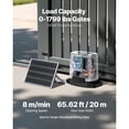 thumbnail image 2 of KFFKFF Solar Sliding Gate Opener, 280W Electric Gate Opener for Doors up to 65.6ft 1799lbs, Gear Track Rolling Fence Door Motor with Infrared Sensor & 2 Remote Controls, 2 of 9