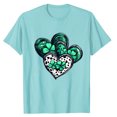 thumbnail image 4 of Camisetas de Manga Corta para las Mujeres de Moda Imprimir Cuello Redondo Camiseta, Mezcla de Poliéster Ligero para Primavera Verano Otoño, 4 of 8