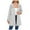 Gray, variant on Women's Detachable Hood Water Windbreaker Women's Solid Color Long Sleeved Thin Coat Matching with Various Outfits Hand Wash