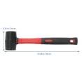 thumbnail image 2 of Luxshiny Rubber Mallet Head Hammer Black 1Pack 13.4x5.5x2.8in, 2 of 8