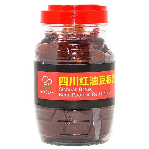 Soeos Sichuan Broad Bean Paste with Chili Oil 28.22oz (800g), Pixian