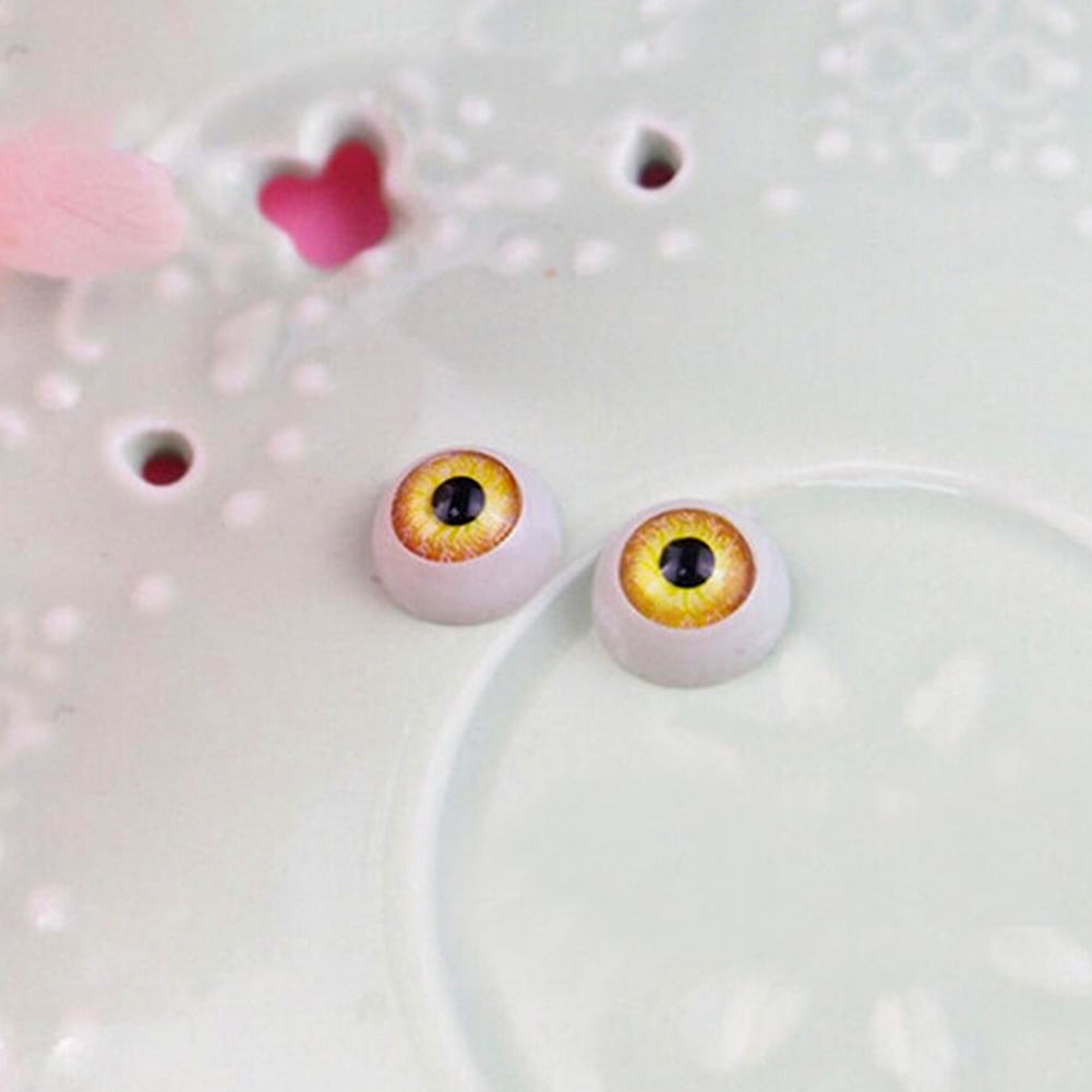 11 mm Doll Stuffed Doll Eyeball 10 Half Round Acrylic eyes for doll Bear Crafts 