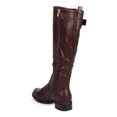 thumbnail image 3 of Women Leatherette Knee High Buckle Zip Riding Boot DA98, 3 of 5