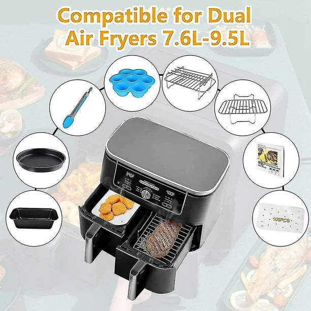 Air Fryer Accessories,double Basket Airfryer Accessory For Ninja 