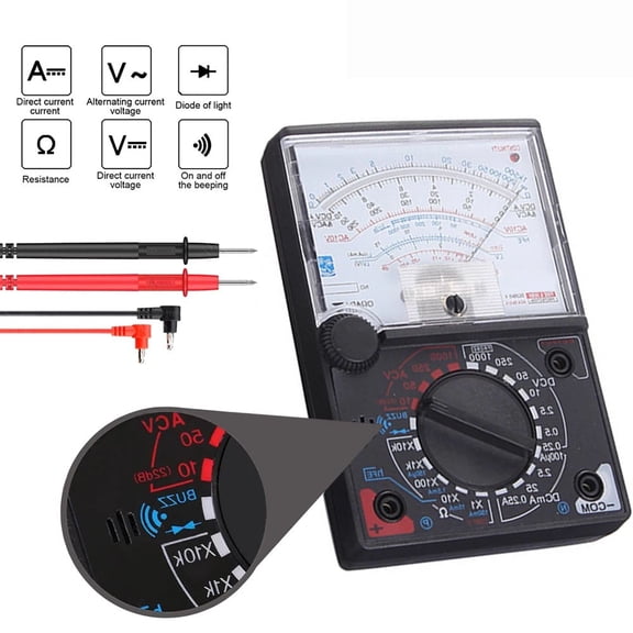 Yx-360Tre-Lb Pointer Multimeter Acdcmeter Iceo Hfe with Test Pen Indicator Light