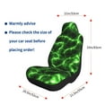 thumbnail image 5 of Pofeuu Green Lightning Print Automotive Car Seat Covers Flat Cloth Full Set Seat Covers,Car Seat Covers front seats for Cars Trucks and SUVs-1, 5 of 9