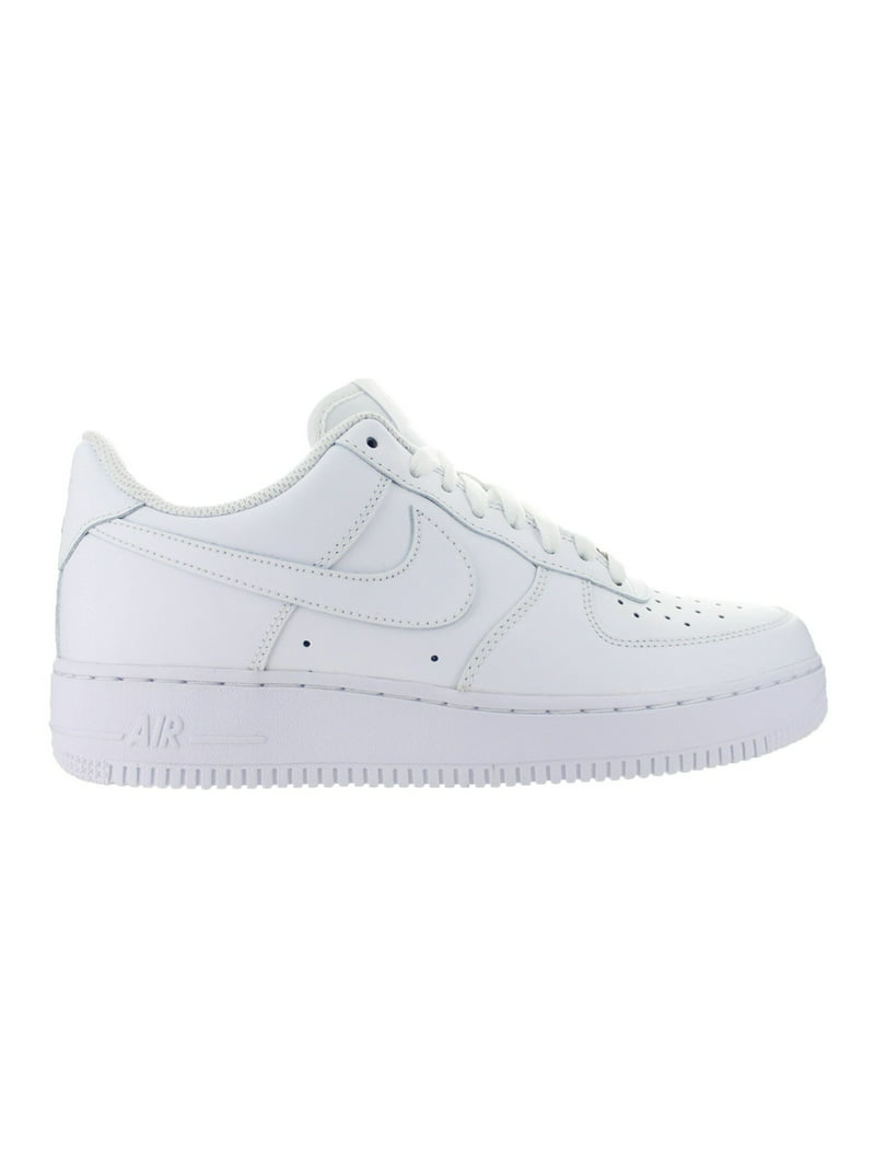 Nike Air Force 1 Low White/White Leather Casual Shoes 6 M US - Walmart.com