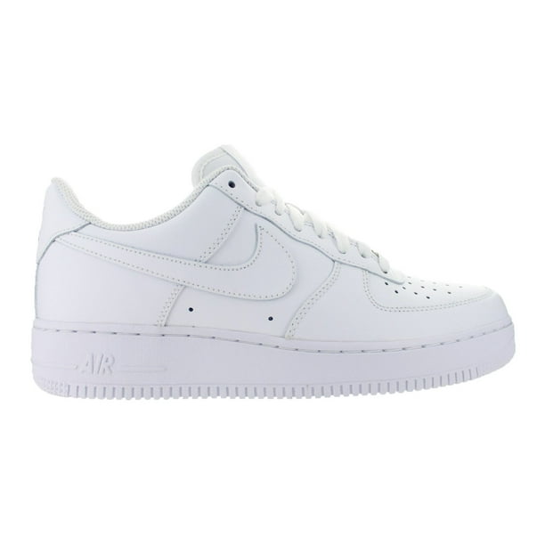Nike Air Force 1 Low White/White Leather Casual Shoes 6 M US - Walmart.com
