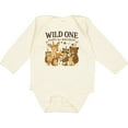 thumbnail image 3 of Inktastic Wild One Happy 1st Birthday Woodland Animals Boys or Girls Long Sleeve Baby Bodysuit, 3 of 5