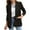 Black, variant on Fesfesfes Blazer Coat for Women Casual Long Sleeve Solid Turndown Collar Buttons Coat