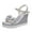 Silver, variant on Utoimkio Platform Sandals for Women Summer Women's Open Toe Casual Shoes Rhinestone Comfortable Platform Wedge Sandals Shoes