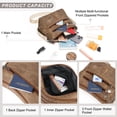 thumbnail image 5 of GAEKEAO Crossbody Bags for Women Soft Leather Large Capacity Multi Pocket Shoulder Purse with Adjustable Strap, 5 of 8
