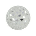 thumbnail image 5 of DecMode White 4" Handmade Mosaic Glass Orbs & Vase Filler (4 Count), 5 of 6
