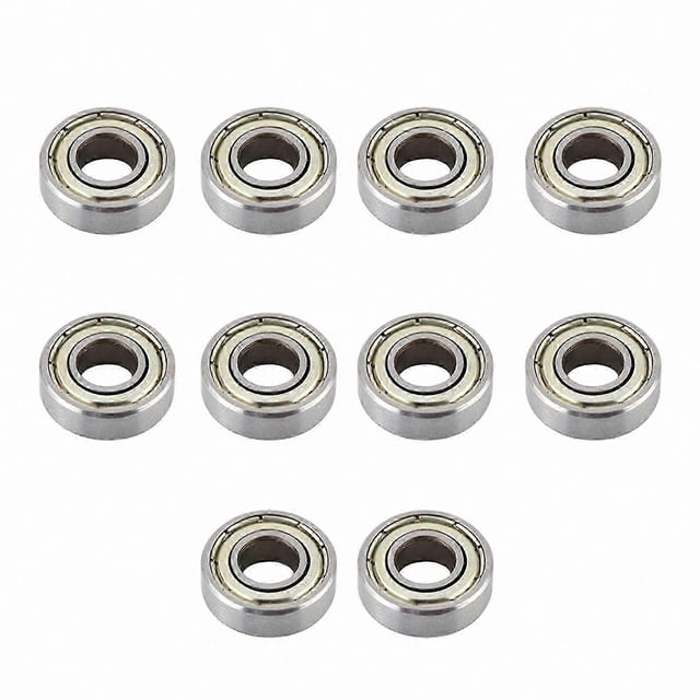 10-Pack Miniature Ball Bearings, Heat-Resistant & Durable, 698ZZ Series (8x19x6mm) for Multiple Applications