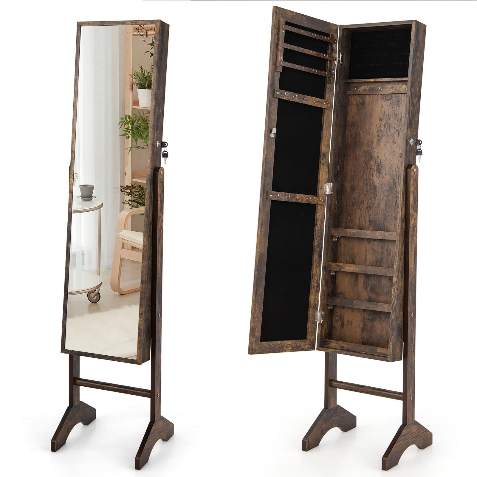 Giantex Jewelry Organizer, Standing Jewelry Armoire Stand up