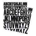 thumbnail image 1 of Calcomanías de Letras Uxcell 1 pulgada 2 pulgadas, 12 Hojas de Calcomanías de Letras Adhesivas de Vinilo, Negro, 1 of 6