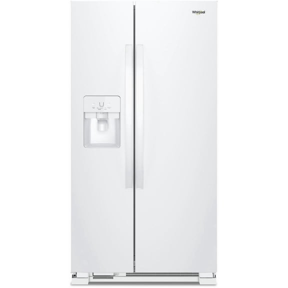 WHIRLPOOL WRS555SIHW side by side freestanding refrigerator