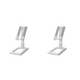 thumbnail image 1 of sweethay Soporte para teléfono móvil de escritorio, soporte plegable para teléfono móvil, soporte extensible para tableta, Flexible, soporte Blanco 2piezas, 1 of 6