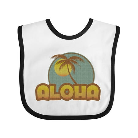 

Inktastic Aloha Palm Gift Baby Boy or Baby Girl Bib