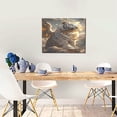 thumbnail image 5 of Lsque Golden White Tiger Print Wall Art – Decorative Picture for Living Room, Bedroom, and Office (Horizontal), 5 of 6
