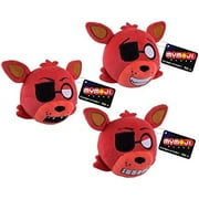 Five Nights at Freddy's Foxy Mymoji Plush - Set of 3 emoji heads