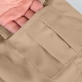 thumbnail image 6 of Boys Khaki Cargo Shorts 3-12 Years, 100% Cotton Breathable Durable Kids Shorts with Elastic Waist Drawstring & Pockets, Active Casual School Outdoor Play Bottoms,Size 11-12 T, 6 of 7