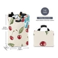 thumbnail image 2 of Yayeee Freestanding Laundry Hamper with Handle Collapsible Large Storage Basket for Clothes, Beige Cherry, 2 of 7