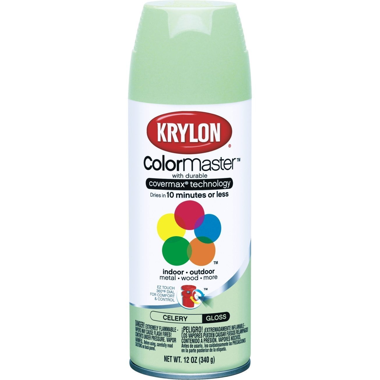 12 Oz Celery Green Interior/Exterior Decorator Spray Paint [Set of 6