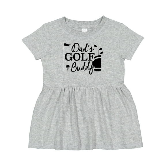 Inktastic Dad's Golf Buddy Girls Baby Dress