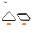 thumbnail image 3 of Uxcell Billiard Pool Ball Rack Pool Cue Rack Triangle Rack and 9Ball Diamond Billiard Rack Black 2 in 1 Set, 3 of 7