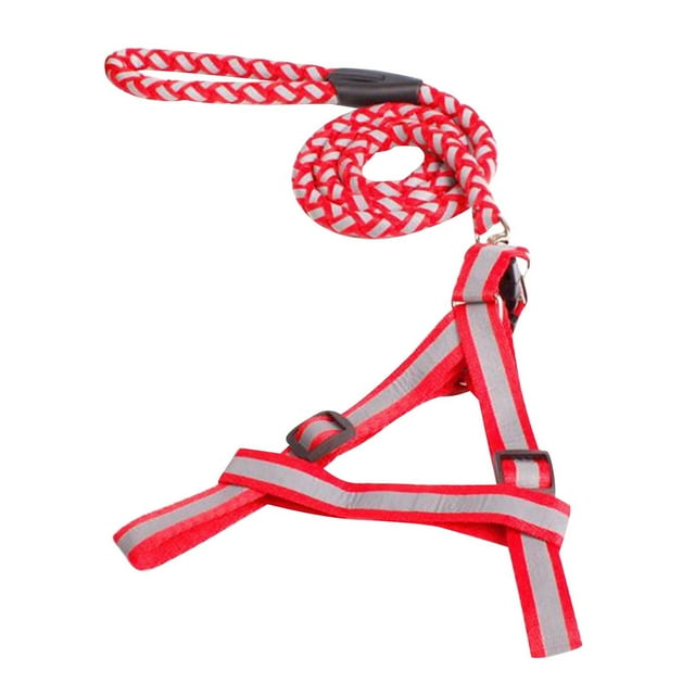 Vrorvz Long Lasting Reflective Dog Leash with Ergonomic Cushion Handle for Large Dogs 1.27cm Diameter Strong Climbing Rope and Metal Clips Provides Maximum Control and Nighttime Visibility