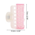 thumbnail image 4 of Ofertas Únicas 2 Pcs Rodillo de Cabello Voluminoso Sin Calor Conveniente para Mujeres 2.76"x2.09" Rosa Blanco, 4 of 4