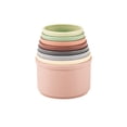 thumbnail image 2 of Vogacara Gran oferta, taza apilable de reloj de arena de paja de trigo, juguete educativo para bañera, anillo apilable, torre de juguete, Type2 NO2, 2 of 6