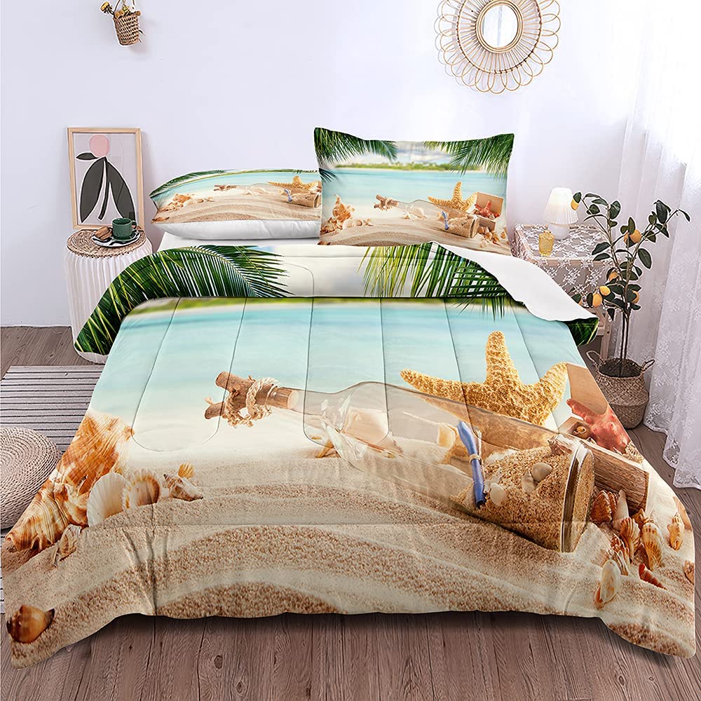 Bedding Coastal Sea Comforter Set Twin 