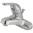 thumbnail image 1 of Robinet de Lavabo à Levier Métallique Simple 4 Po. avec Plis Pop-Up, Chrome, 1 of 1