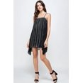 thumbnail image 2 of Mini Vestido Negro Vaporoso Tiras Metálicas Fiesta Talla Mediano Miley+Molly K1147A, 2 of 2