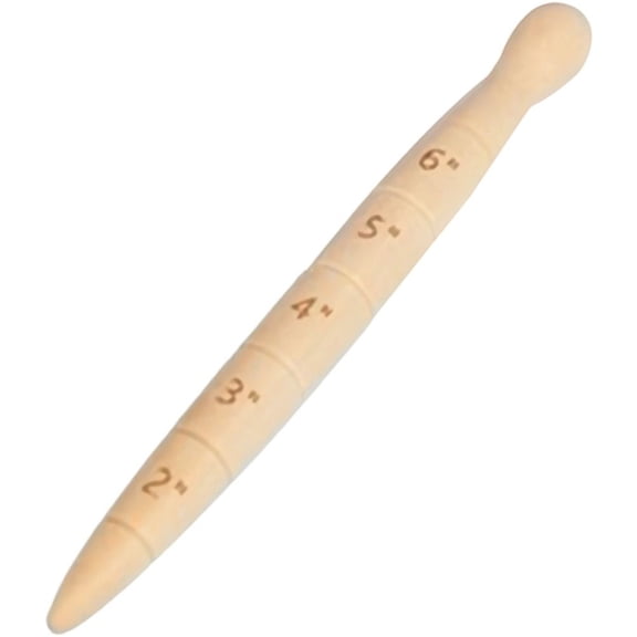 Vjnyvs Wooden Dibber Hand Tool Bulb Planting Tool with Measurement Markings Garden Soil Hole Maker Seedling Planter for Planting Bulbs Seeds Vegetables
