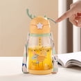 thumbnail image 5 of Huayishang Water Bottle Straw Big Belly Cup Large Capacity Water Cup Children's Strap Kettle, Kitchen Essentials Clearance Sale Yellow, 5 of 7