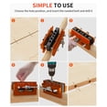 thumbnail image 4 of Drilling Guide, High Hardness 4 Holes Self Centering Dowel Jig Kit Robust  for Woodworking, 4 of 8