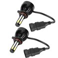 thumbnail image 2 of Led 2 uds 9012 COB LED ANGGREK faro 80W 6000K blanco faro de 4 lados con ventilador de refrigeración, 2 of 8