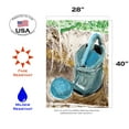 thumbnail image 2 of Toland Home Garden Watercolor Watering Can House Flag, 2 of 5