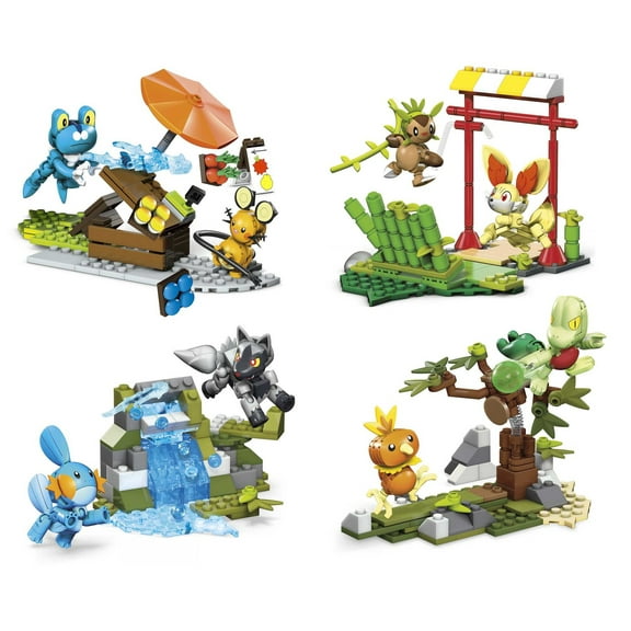 MEGA Pokemon Building Toy Kits with Action Figure and Diorama for Kids