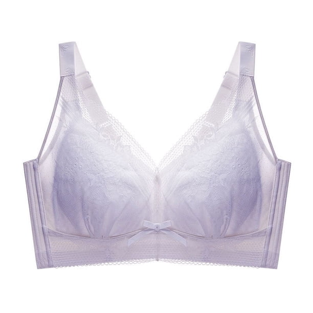 Sujetador push up de copa completa para mujer, de talla grande, fino, con aro de acero y sujetador de realce para chica gorda